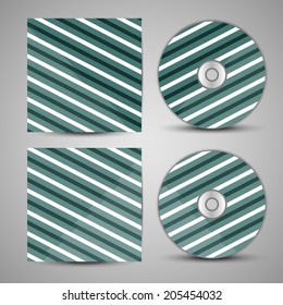 Vector cd cover  set for your design, abstract Illustration.