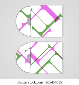 Vector cd cover  set for your design, abstract Illustration.