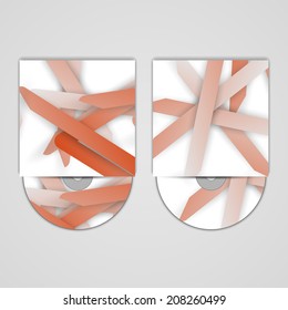 Vector cd cover  set for your design, abstract Illustration.