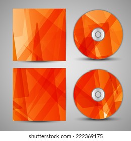 Vector cd cover  set for your design, abstract Illustration.