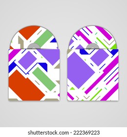 Vector cd cover  set for your design, vintage abstract Illustration.
