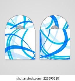Vector cd cover  set for your design, abstract Illustration.