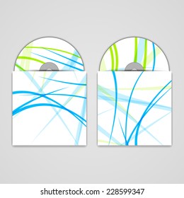 Vector cd cover  set for your design, abstract Illustration.