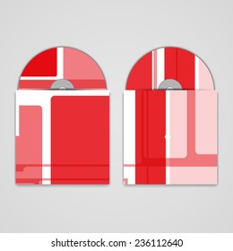 Vector cd cover  set for your design, abstract Illustration.