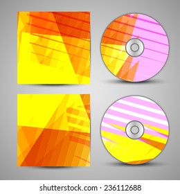 Vector cd cover  set for your design, abstract Illustration.