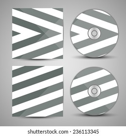 Vector cd cover  set for your design, abstract Illustration.