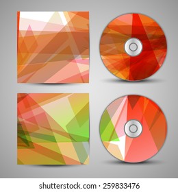 Vector cd cover  set for your design, abstract Illustration.