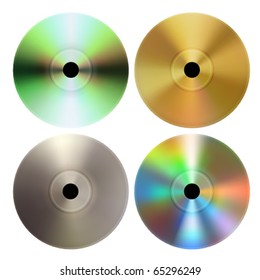 Vector CD DVD discs