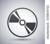 Vector CD or DVD icon