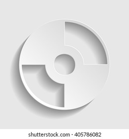 Vector CD or DVD icon