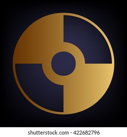 Vector CD or DVD icon