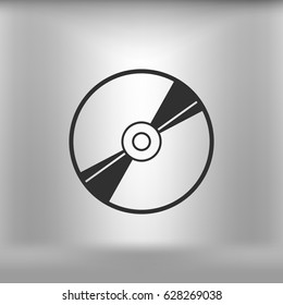 Vector CD or DVD icon