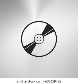 Vector CD or DVD icon