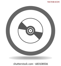 Vector CD or DVD icon