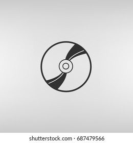 Vector CD or DVD icon