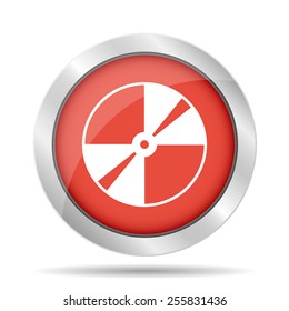 Vector CD or DVD icon. Flat vector illustrator Eps 10