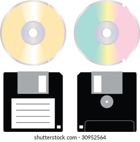 Vector CD and floppy disk