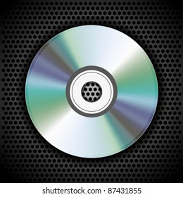 Vector CD on metal plate for your design