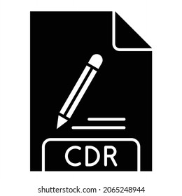 Vector CDR Glyph Icon Design
