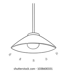 vector of ceiling lamp
