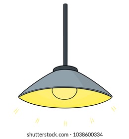 vector of ceiling lamp