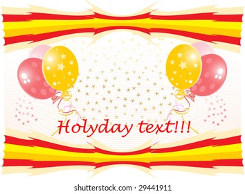 Vector celebration background; clip-art
