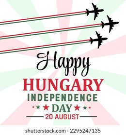 Vector Celebration Happy Ungarn Unabhängigkeitstag. Vorlagendesign-Illustration