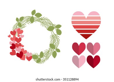 Vector celebratory love pattern for your design