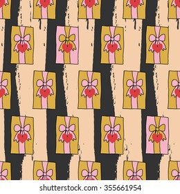 Vector celebratory love pattern for your design