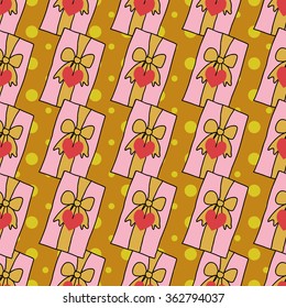 Vector celebratory love pattern for your design