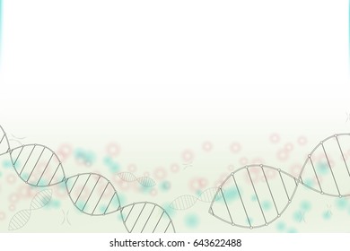 Vector cell colored background. Vector mesh spheres from flying debris. Illustration of molecular research dna, medicine scientific, Life and biology. -stock vector illustration
