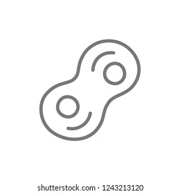 Vector cell line icon. Symbol and sign illustration design. Isolated on white background