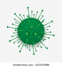 Vector cell virus or bacteria isolated on white background
