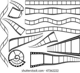 vector celluloid blank film strips