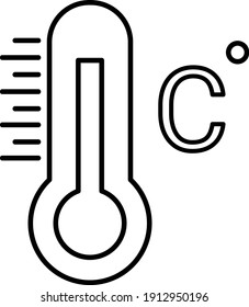 Vector Celsius Outline Icon Design
