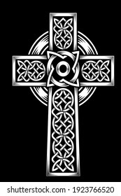 Vector celtic cross. Ethnic ornament.