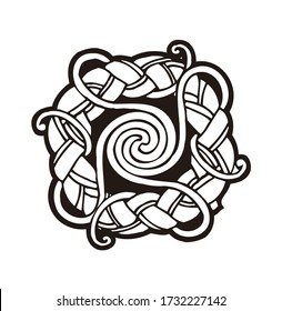 Vector celtic cross traditional ornament
