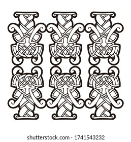Vector celtic cross traditional ornament