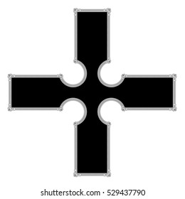 Vector Celtic Cross for use in templates and samples for tattoo and various designs.