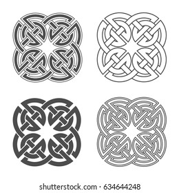 Vector celtic knot. Ethnic ornament. Geometric design. 