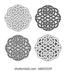 Vector celtic knot. Ethnic ornament. Geometric design. 