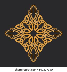 Vector celtic knot. Ethnic ornament. Geometric design. T-shirt print.