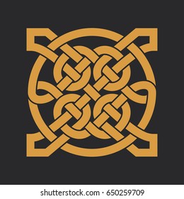 Vector celtic knot. Ethnic ornament. Geometric design. T-shirt print.