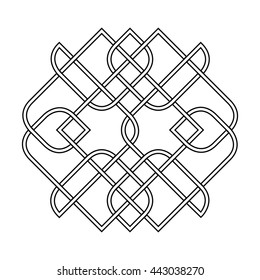 Vector celtic knot pattern