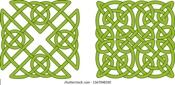 Vector celtic knots. Ethnic ornament. Geometric design