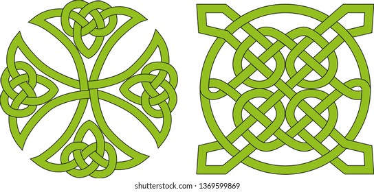 Vector celtic knots. Ethnic ornament. Geometric design