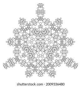 Vector Celtic Pattern Isolated on White Background. Scandinavian Design. Decorative Vikings Logo.