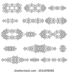 Vector Celtic Pattern Isolated on White Background. Scandinavian Design. Decorative Vikings Logo.
