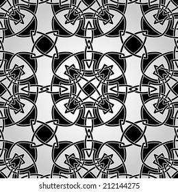 Vector Celtic Seamless Pattern, fully editable eps 10 file with clipping masks and seamless pattern in swatch menu