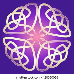 Vector celtic serpentine knot